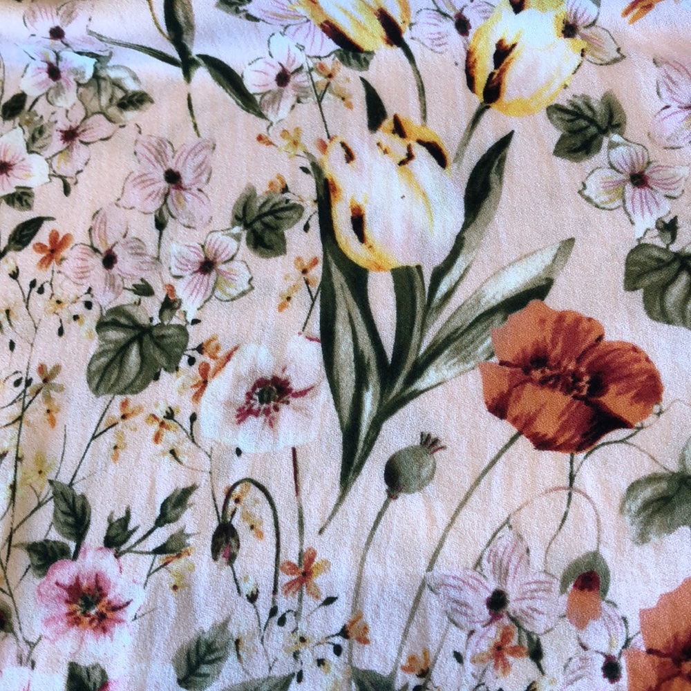 Dalia dropped double ruffle sleeve floral top Size large - Picture 8 of 14